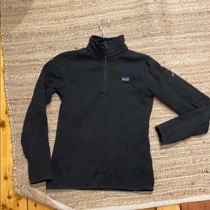 Patagonia black better sweater quarter zip